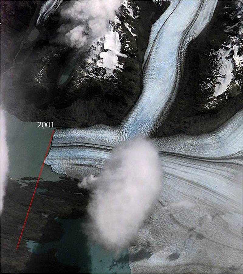 Illustration for article titled El preocupante retroceso en 12 años de un enorme glaciar en Argentina